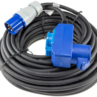 CEE Verlängerungskabel 25m H07RNF 3G2,5 für Camping, Wohnwagen, Winkelkupplung CEE Verlängerungskabel 25m H07RNF 3G2,5 für Camping, Wohnwagen, Winkelkupplung