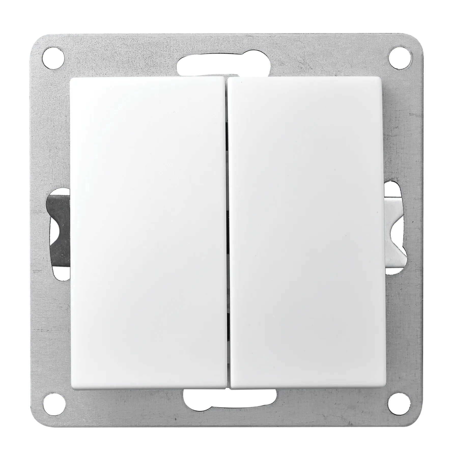 Wechselschalter McPower “Cup“ 2-fach, 250V~/10A, UP, weiß Wechselschalter McPower “Cup“ 2-fach, 250V~/10A, UP, weiß