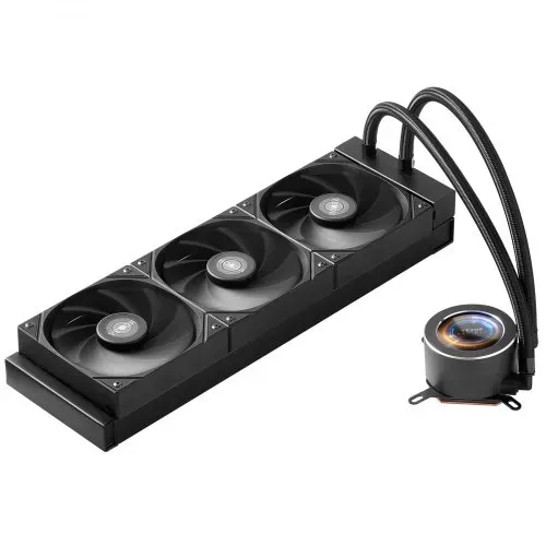 VEVOR CPU-Flüssigkeitskühler, AIO-CPU-Wasserkühler, 3x 120 mm PWN-Lüfter, Pumpe & 53 mm LCD-Display, max. 2200 U/min CPU-Kühlerlüfter, kompatibel mit Intel 115X/1366/2011/1700/1200, AMD AM4/AM5 – Bild 10