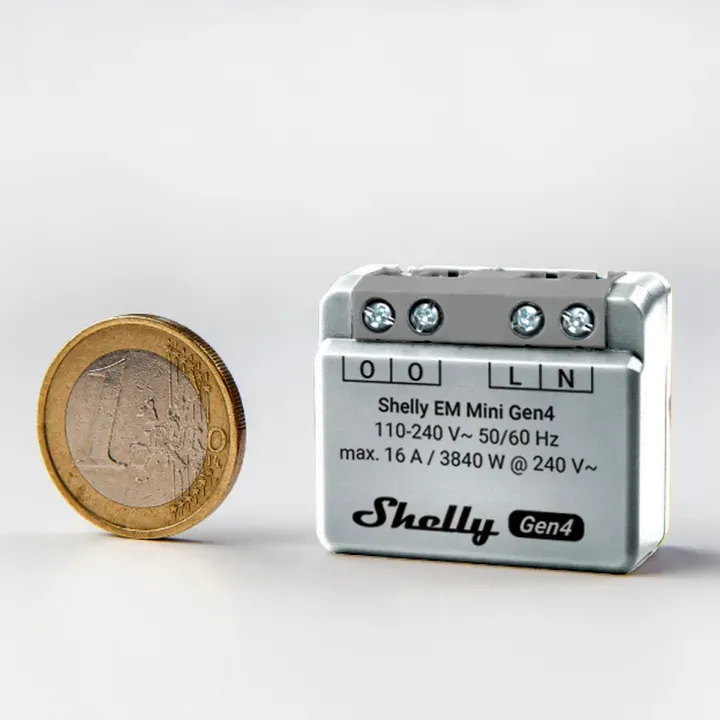 Shelly · Unterputz · "EM Mini Gen4" · Relais · max 8A · 1 Kanal · WLAN · Matter · Zigbee · Bluetooth – Bild 9