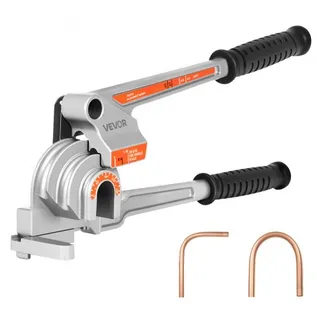 VEVOR Rohrbiegegerät, 6,35/9,525/12,7 mm Außendurchmesser, 3-in-1-Rohrbieger mit manueller Wasserwaage, 180°-Biegewerkzeug für Kupfer-Aluminium-Rohre für Autoreparaturen, HVAC-Klimaanlagen VEVOR Rohrbiegegerät, 6,35/9,525/12,7 mm Außendurchmesser, 3-in-1-Rohrbieger mit manueller Wasserwaage, 180°-Biegewerkzeug für Kupfer-Aluminium-Rohre für Autoreparaturen, HVAC-Klimaanlagen