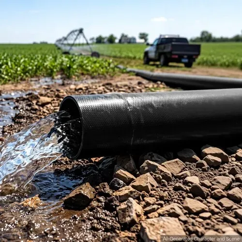 VEVOR Rückspülschlauch 1,5 Zoll 30,48 m PVC Flachschlauch Ablaufschlauch für Poolentwässerung und Bewässerung mit 90 psi, Anschlusswahl ohne Vorinstallierte Kupplungen für Verschiedene Pumpensysteme – Bild 7