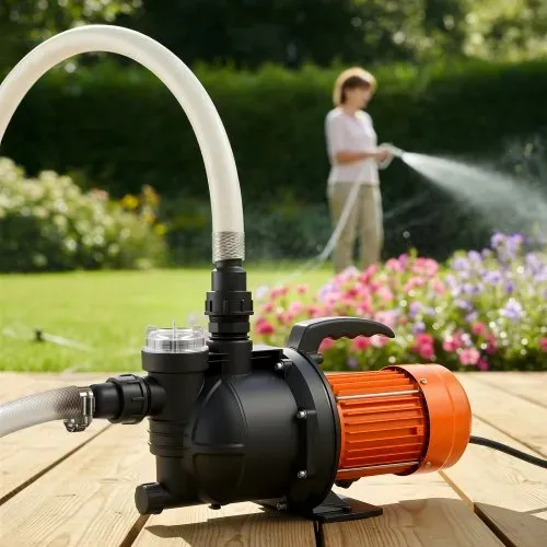 VEVOR Gartenpumpe, 1300 W, 230 V, max. Fördermenge 4800 L/h, PP Bewässerungspumpe mit 48 m Förderhöhe, Überhitzungsschutz, Europäische Spannungsnormen, für Gartenbewässerung &-bewässerung – Bild 7