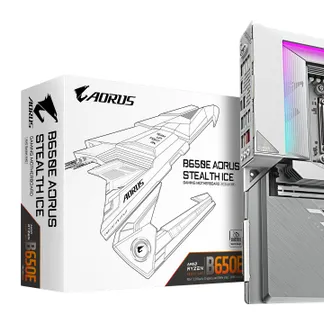 GIGABYTE B650E AORUS STEALTH ICE Mainboard – AMD Ryzen 9000er-Serie, 12+2+2 Phasen VRM, bis zu 8000 MHz DDR5 (OC), 1xPCIe 5.0 + 2xPCIe 4.0 M.2, 2,5 GbE LAN, WIFI 7, USB 3.2 Gen 2×2 GIGABYTE B650E AORUS STEALTH ICE Mainboard – AMD Ryzen 9000er-Serie, 12+2+2 Phasen VRM, bis zu 8000 MHz DDR5 (OC), 1xPCIe 5.0 + 2xPCIe 4.0 M.2, 2,5 GbE LAN, WIFI 7, USB 3.2 Gen 2×2