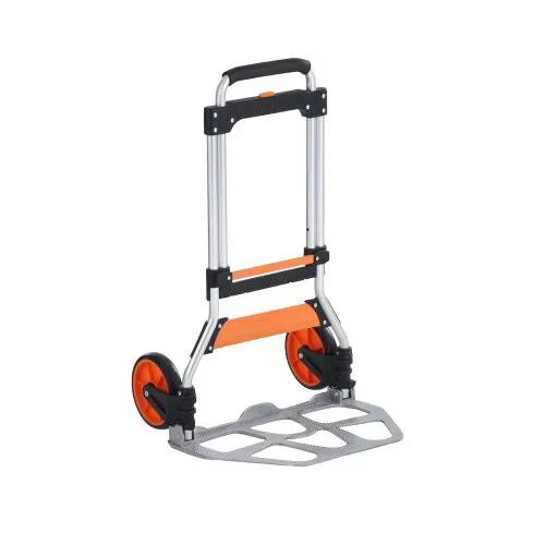VEVOR Sackkarre Klappbar 125kg Transportkarre aus Aluminiumlegierung und Kunststoff Stapelkarre mit verstellbarem Griff 820-1105mm Faltbarer Trolley inkl. Bindeseil kompakte Größe zum Verstauen – Bild 9