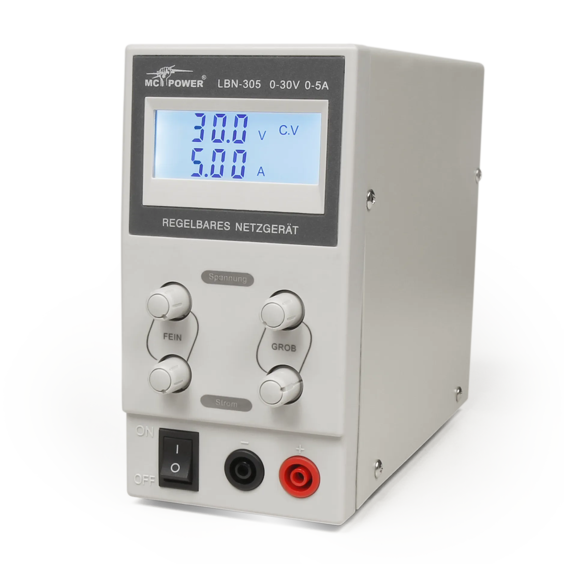 Labornetzgerät McPower “LBN-305“, 0-30 V, 0-5 A regelbar, LC-Anzeige Labornetzgerät McPower “LBN-305“, 0-30 V, 0-5 A regelbar, LC-Anzeige