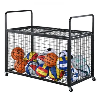 VEVOR Ballwagen Rollwagen 1150 x 610 x 912 mm Sportbällen, Abschließbarer Basketballkäfig Ballkäfig, Sportausrüstung für den Innen- und Außenbereich, Rollbar Aufbewahrungswagen aus Stahl für Garagen VEVOR Ballwagen Rollwagen 1150 x 610 x 912 mm Sportbällen, Abschließbarer Basketballkäfig Ballkäfig, Sportausrüstung für den Innen- und Außenbereich, Rollbar Aufbewahrungswagen aus Stahl für Garagen