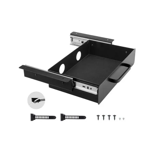 VEVOR Untertisch Schublade 385x230x76 mm, Unterbau Schreibtisch, versteckter Schreibtisch-Aufbewahrungs-Organizer, Bleistiftschublade unter dem Tisch für Sitz-Steh-Arbeitsplätze im Büro und zu Hause VEVOR Untertisch Schublade 385x230x76 mm, Unterbau Schreibtisch, versteckter Schreibtisch-Aufbewahrungs-Organizer, Bleistiftschublade unter dem Tisch für Sitz-Steh-Arbeitsplätze im Büro und zu Hause