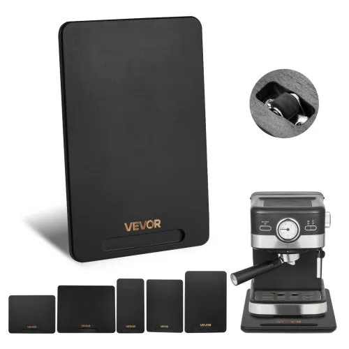 VEVOR Gleitbrett, 356×241 mm, Brett mit Gummirädern und hohlem Griff, leicht zu reinigen, Slider-Brett, Geräte-Rollbrett, leicht bewegliche Unterlage für Kaffeemaschine, Küchenmaschine, schwarz VEVOR Gleitbrett, 356×241 mm, Brett mit Gummirädern und hohlem Griff, leicht zu reinigen, Slider-Brett, Geräte-Rollbrett, leicht bewegliche Unterlage für Kaffeemaschine, Küchenmaschine, schwarz