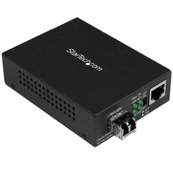 StarTech.com Gigabit Ethernet Glasfaser Medienkonverter – 850nm MM LC – 500m StarTech.com Gigabit Ethernet Glasfaser Medienkonverter – 850nm MM LC – 500m