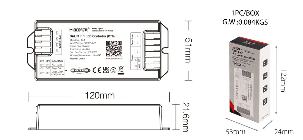 MiBoxer DL2 DALI 3in1 LED Controller (DT8) – Bild 4