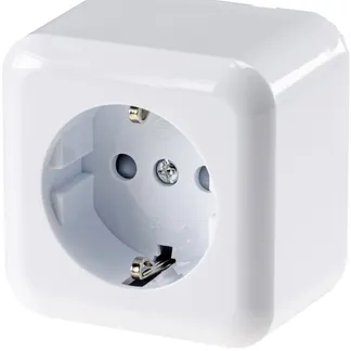 FASKO Schutzkontakt-Steckdose, AP, Weiß 250V~/ 16A, Aufputz, Schraubanschluss FASKO Schutzkontakt-Steckdose, AP, Weiß 250V~/ 16A, Aufputz, Schraubanschluss