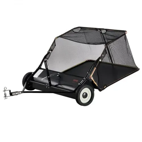 VEVOR 42-Zoll-Rasenkehrmaschine zum Hinterherziehen, 12 Kubikfuß große Graskehrmaschine zum Hinterherziehen, robuster Laub- und Grassammler mit Kippseil-Design, einstellbare Kehrhöhe zum Aufsammeln von Abfall und Gras – Bild 10