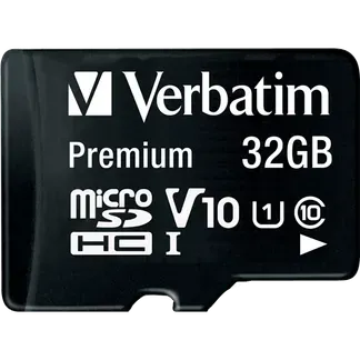 Micro SDHC Card Verbatim, 32GB Speicherkapazität, inkl. Adapter, Class 10 Micro SDHC Card Verbatim, 32GB Speicherkapazität, inkl. Adapter, Class 10