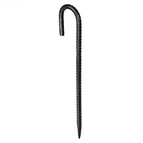 VEVOR Bodenanker, 304,8 mm, J-Typ mit 10 mm Durchmesser, verzinkte Zeltheringe, Erdanker, Erdnägel, Heringe, für Zelten, Vordächern, Camping, Trampolin, Blumenständer (16er-Pack) – Bild 8