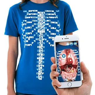 Curiscope MINT Virtuali-tee, Augmented Reality T-Shirt, Größe M für Erwachsene Curiscope MINT Virtuali-tee, Augmented Reality T-Shirt, Größe M für Erwachsene