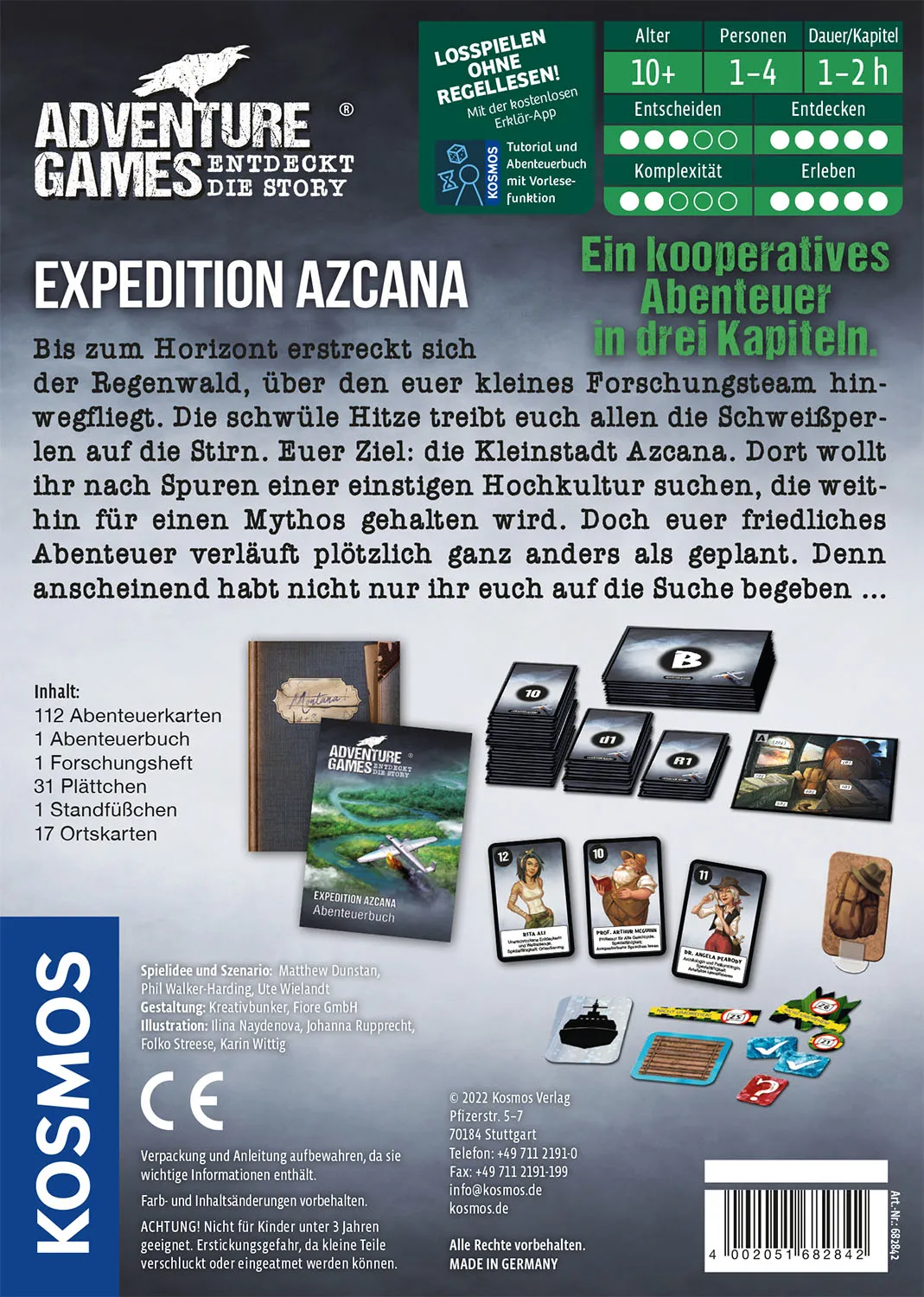 Kosmos Adventure Games - Expedition Azcana Brettspiel Reisen/Abenteuer – Bild 2