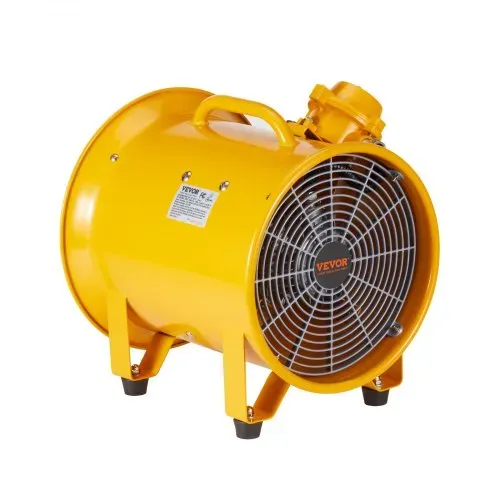 VEVOR Bauventilator 550-W-AC-Motor Baugebläse 2850 U/min Baulüfter Gebläse 1179 L/s (2500 CFM) Axiallüfter 3 m Netzkabel Axialgebläse 75 dB Geräuschpegel Industrielüfter IP44 – Bild 10