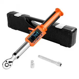 VEVOR digitaler Drehmomentschlüssel Set mit 3/8 Zoll Antrieb (6,7–135 Nm) 72 Zähne ±2 % präziser elektronischer Drehmomentschlüssel mit voreingestelltem Wert & LED-Benachrichtigung Autoreparatur VEVOR digitaler Drehmomentschlüssel Set mit 3/8 Zoll Antrieb (6,7–135 Nm) 72 Zähne ±2 % präziser elektronischer Drehmomentschlüssel mit voreingestelltem Wert & LED-Benachrichtigung Autoreparatur