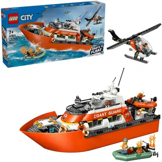 60504 City Rettungsboot der Küstenwache mit Hubschrauber, Konstruktionsspielzeug 60504 City Rettungsboot der Küstenwache mit Hubschrauber, Konstruktionsspielzeug