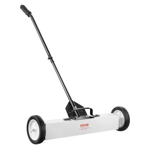 VEVOR 24-Zoll-Magnetkehrmaschine mit Rädern, 50 lbs Kapazität, mit ausziehbarem magnetischem Aufnahmewerkzeug, verstellbarem Griff, magnetischer Aufnahmekehrmaschine zum Aufnehmen von Nägeln und Schrauben, für Werkstatt, Garage, Hof – Bild 9