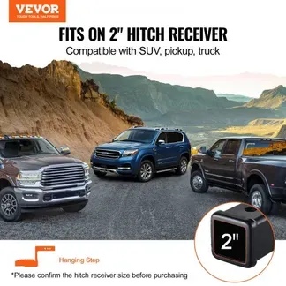 VEVOR Anhängerkupplungsstufe für 50,8 mm Empfänger, robuste Stahlkonstruktion mit 158,7 kg Tragkraft, Heckstoßstangenschutz mit Stiftverriegelung, 665 mm lang für Lkw SUV Pickup Anhänger VEVOR Anhängerkupplungsstufe für 50,8 mm Empfänger, robuste Stahlkonstruktion mit 158,7 kg Tragkraft, Heckstoßstangenschutz mit Stiftverriegelung, 665 mm lang für Lkw SUV Pickup Anhänger