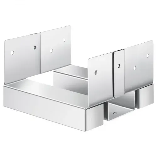 VEVOR Pfostenträger, 10 Stk., Innenmaß 139,5x141,5 mm für 139,7x139,7/139,7x152,4 mm, Betonpfostenanker aus Kohlenstoffstahl mit 25,4 mm Abstandshöhe, für Betonpergolen & Terrassen – Bild 10