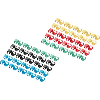 Farbclips für Patchkabel – Gemischt (je 20 Stück), Kabelclip Farbclips für Patchkabel – Gemischt (je 20 Stück), Kabelclip