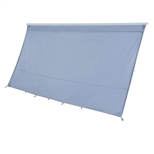 VEVOR Sonnenschutz (2 x 3,7 m) für Markisen (4 m), Markisen-Vorderwand mit UV50+ & Reißverschluss-PU-Bezug & Doppelt Genähtem Polyester-Netzgewebe, Regenschutz für Wohnmobil, Camping & Wohnwagen – Bild 8