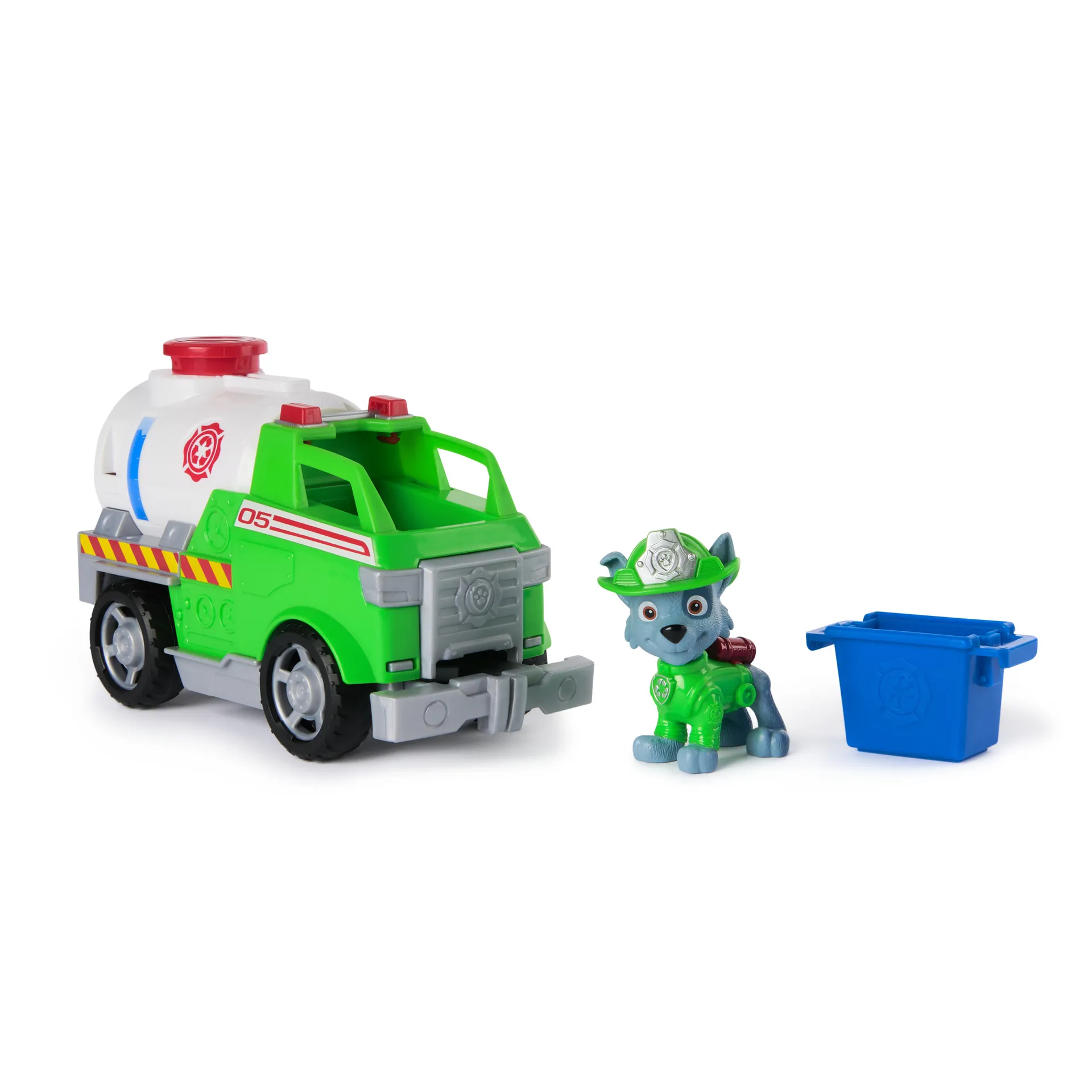 PAW Patrol Fire Rescue - Rockys Tanklaster mit Greiferklaue und Behälter sowie Rocky Hundefigur – Bild 5