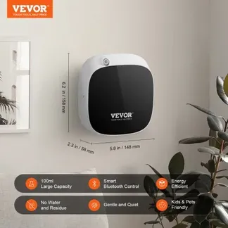 VEVOR Duft-Luftmaschine, 100 ml Bluetooth-Smart-Diffusor für ätherische Öle, wasserloser Duftdiffusor mit Kaltlufttechnologie, Aromatherapie-Diffusormaschine für Zuhause, Büro, Hotel, Spa VEVOR Duft-Luftmaschine, 100 ml Bluetooth-Smart-Diffusor für ätherische Öle, wasserloser Duftdiffusor mit Kaltlufttechnologie, Aromatherapie-Diffusormaschine für Zuhause, Büro, Hotel, Spa