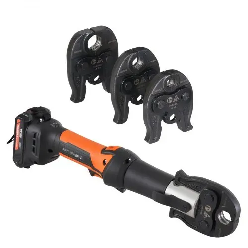 VEVOR Presswerkzeug und Akku-Set, Pro-Presswerkzeug, elektrisches Rohr-Crimpwerkzeug mit M15-, M22-, M28-Backen, Presswerkzeug-Set mit 2 Stück 18-V-2,0-Ah-Akku, Schnellladegerät und Tragetasche – Bild 10