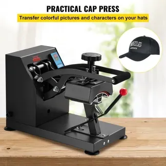 VEVOR CP2815-S Cap Hitzepresse 14x8cm Kappenpresse Mützenpresse Cap Heat Press Machine Heißpresse Transferpress mit Digitaler LED Temperatur und Zeitcontroller VEVOR CP2815-S Cap Hitzepresse 14x8cm Kappenpresse Mützenpresse Cap Heat Press Machine Heißpresse Transferpress mit Digitaler LED Temperatur und Zeitcontroller