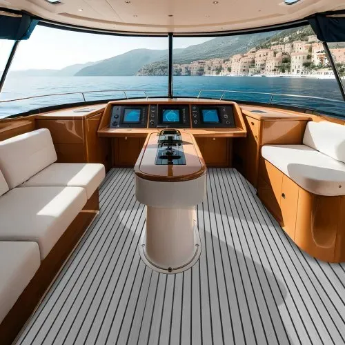VEVOR Bootsboden, EVA-Schaum-Bootsdeck, 2400 x 1160 x 6 mm, rutschfester, selbstklebender Bodenbelag, 27840 cm² großer Meeresteppich für Boote, Yachten, Pontons, Kajakdecks – Bild 7