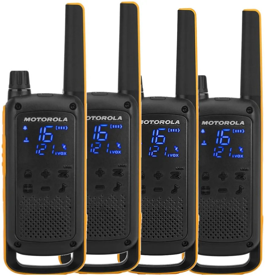 Motorola Talkabout T82 Extreme Quad Pack Funksprechgerät 16 Kanäle Schwarz, Orange Motorola Talkabout T82 Extreme Quad Pack Funksprechgerät 16 Kanäle Schwarz, Orange
