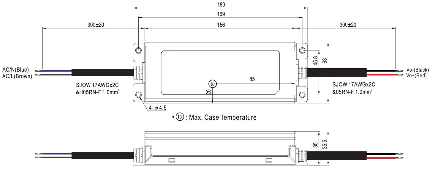 MEAN WELL Netzteil - 24V 75W IP67 – Bild 2