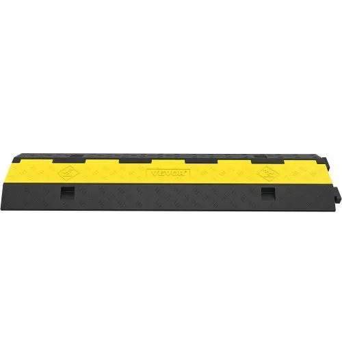 VEVOR Kabelschutzmatte Kabelkanal schwarz Kabeldurchführung für Kabeldurchführungen auf Boden; Traglast: 4989 kg für Büro 101x24,5x5 cm – Bild 9