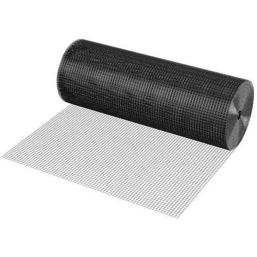 VEVOR Volierendraht 91 x 3048 cm, Gartenzaun, 1,06 mm Maschendrahtzaunrolle, Vinylbeschichtetes Drahtzaun für Hühnerstallbarrieren, Kaninchen- und Schlangenzäune, Geflügelgehege – Bild 8