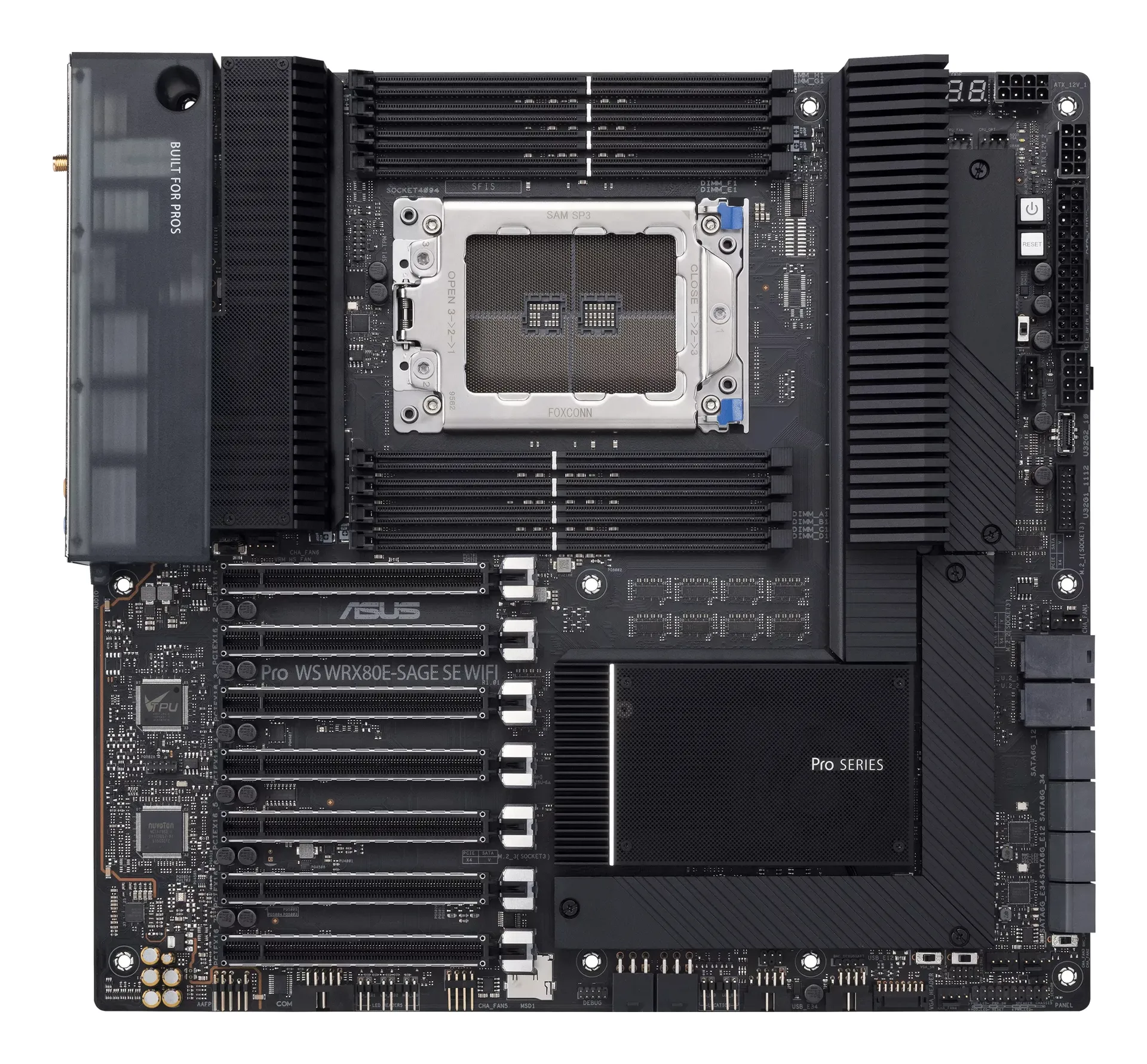 ASUS WRX80E-SAGE SE WIFI AMD WRX80 Socket SP3 Erweitertes ATX ASUS WRX80E-SAGE SE WIFI AMD WRX80 Socket SP3 Erweitertes ATX