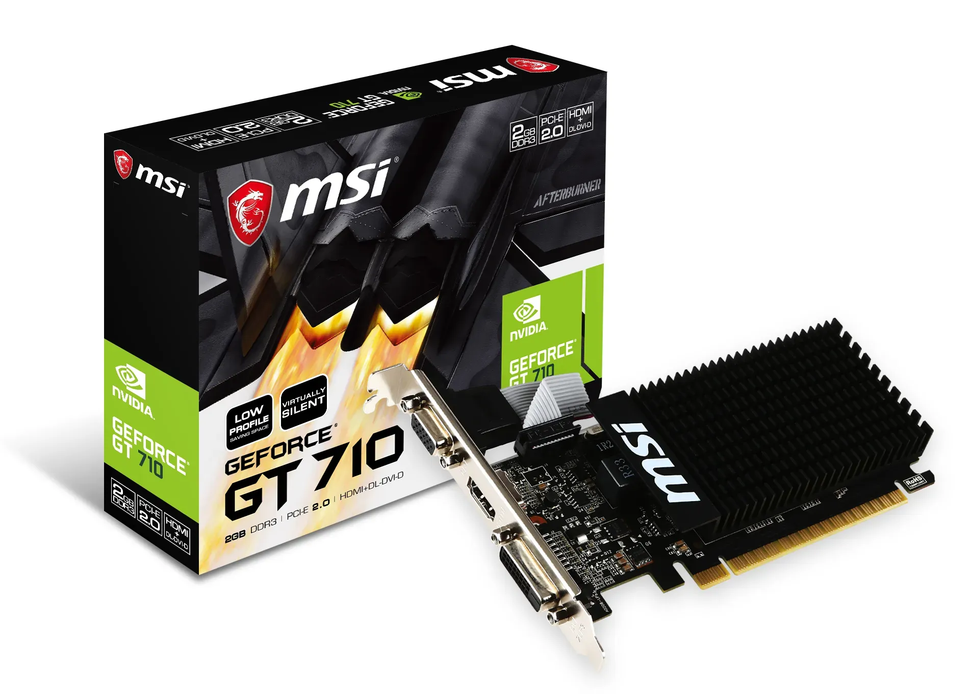 MSI GT 710 2GD3H LP Grafikkarte NVIDIA GeForce GT 710 2 GB GDDR3 – Bild 2