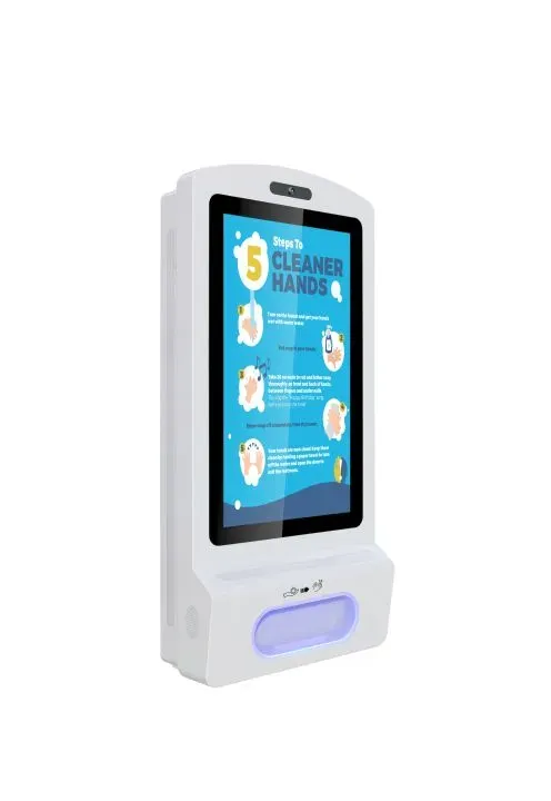 Allnet Display 21 Zoll, Desinfektion Kioskterminal, Android 7, RK3288, Farbe weiß oh. Standfuß – Bild 2