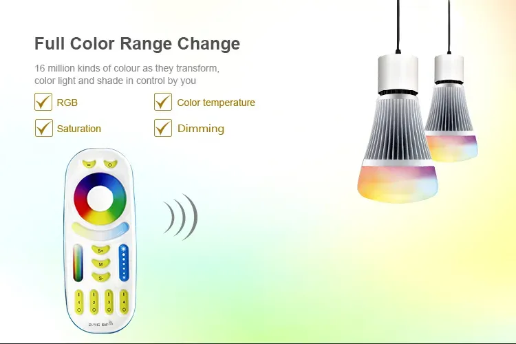 MiBoxer FUT092v2 LED Fernbedienung RGB-WW (RGB-CCT) 4 Zonen – Bild 3