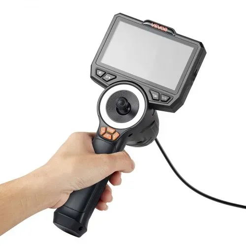 VEVOR Drehbare Endoskopkamera mit Licht, Inspektionskamera mit 360° beweglichem Kopf, IP67 Wasserdichte Rohrkamera mit 4,5 Zoll Display 1,5 m Kabel 3000 mAh Akku, 3,9 mm Boreskopkamera für Auto Haus – Bild 10