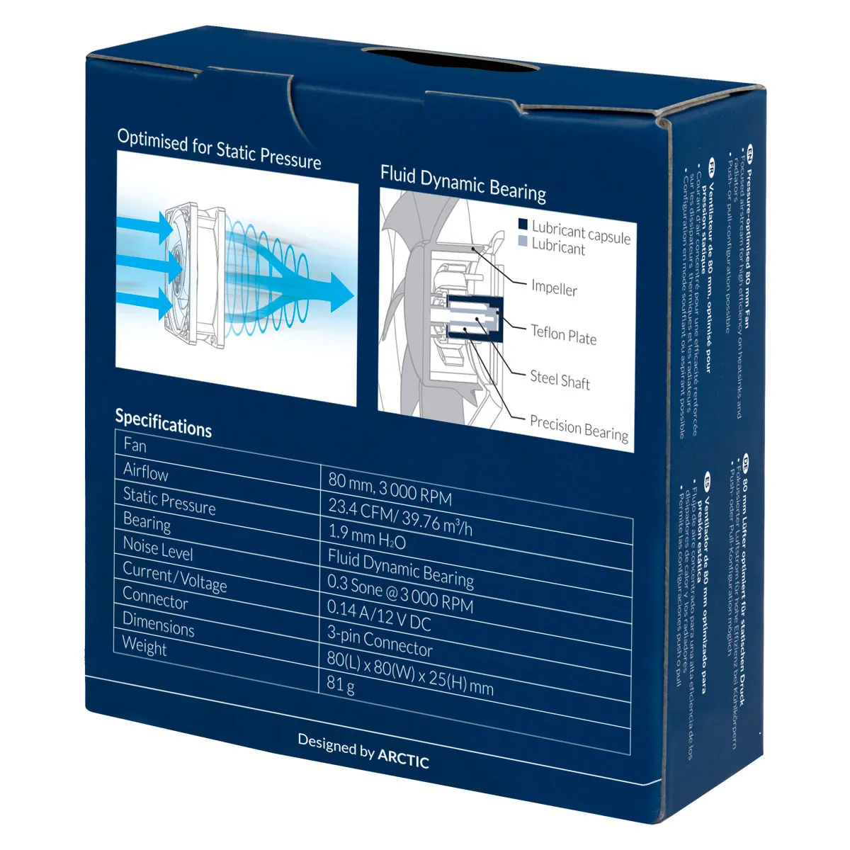 ARCTIC P8 - 80 mm Lüfter optimiert für statischen Druck – Bild 7