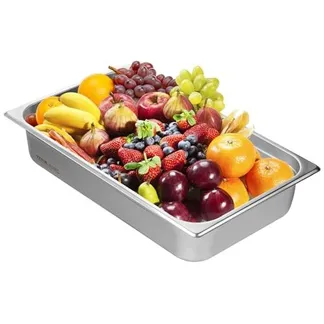 VEVOR Hotelpfanne, Dampfpfanne in voller Größe mit Anti-Stau-Funktion, 0,8 mm dicke Edelstahl-Dampftischpfanne für Restaurants, 4 Zoll tiefe kommerzielle Tischpfanne, Catering-Aufbewahrungspfanne für Lebensmittel, für Industrie und Wissenschaft VEVOR Hotelpfanne, Dampfpfanne in voller Größe mit Anti-Stau-Funktion, 0,8 mm dicke Edelstahl-Dampftischpfanne für Restaurants, 4 Zoll tiefe kommerzielle Tischpfanne, Catering-Aufbewahrungspfanne für Lebensmittel, für Industrie und Wissenschaft