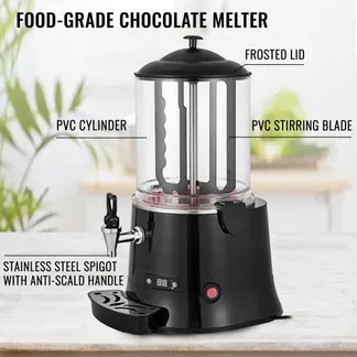 VEVOR Heiße Schokolade Maschine KS-RQ Hot Chocolate Dispenser Machine 10L in Hotels Restaurants Bäckereien Cafés zum Schmelzen von Schokolade VEVOR Heiße Schokolade Maschine KS-RQ Hot Chocolate Dispenser Machine 10L in Hotels Restaurants Bäckereien Cafés zum Schmelzen von Schokolade