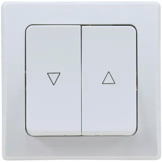 DELPHI Jalousien-Steuerung Hoch/Runter Taster, inkl. Rahmen, UP, weiß DELPHI Jalousien-Steuerung Hoch/Runter Taster, inkl. Rahmen, UP, weiß