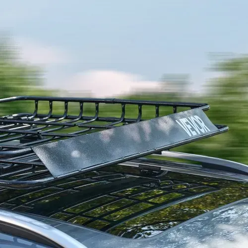 VEVOR Dachgepäckträgerkorb Autodachkorb (1095 x 1270 x 105 mm) universeller Dachgepäckträger aus rostfreiem legiertem Stahl mit 68 kg Max. Tragkraft, Autodach-Gepäckträger für SUV Lkw – Bild 7