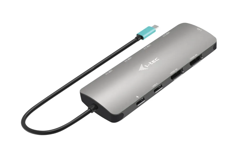 i-tec Metal USB-C Nano 2x Display Docking Station with PD 100 W + Charger 100W – Bild 4
