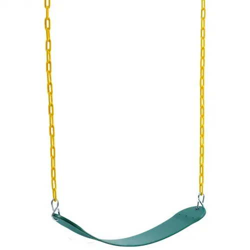 VEVOR 2er-Pack Schaukelsitze mit 168 cm langen beschichteten Ketten und Karabinerhaken, unterstützt 136 kg Schaukeln, Ersatz für Outdoor-Schaukel-Set, Schaukel-Set-Zubehör für Kinder, grün – Bild 9